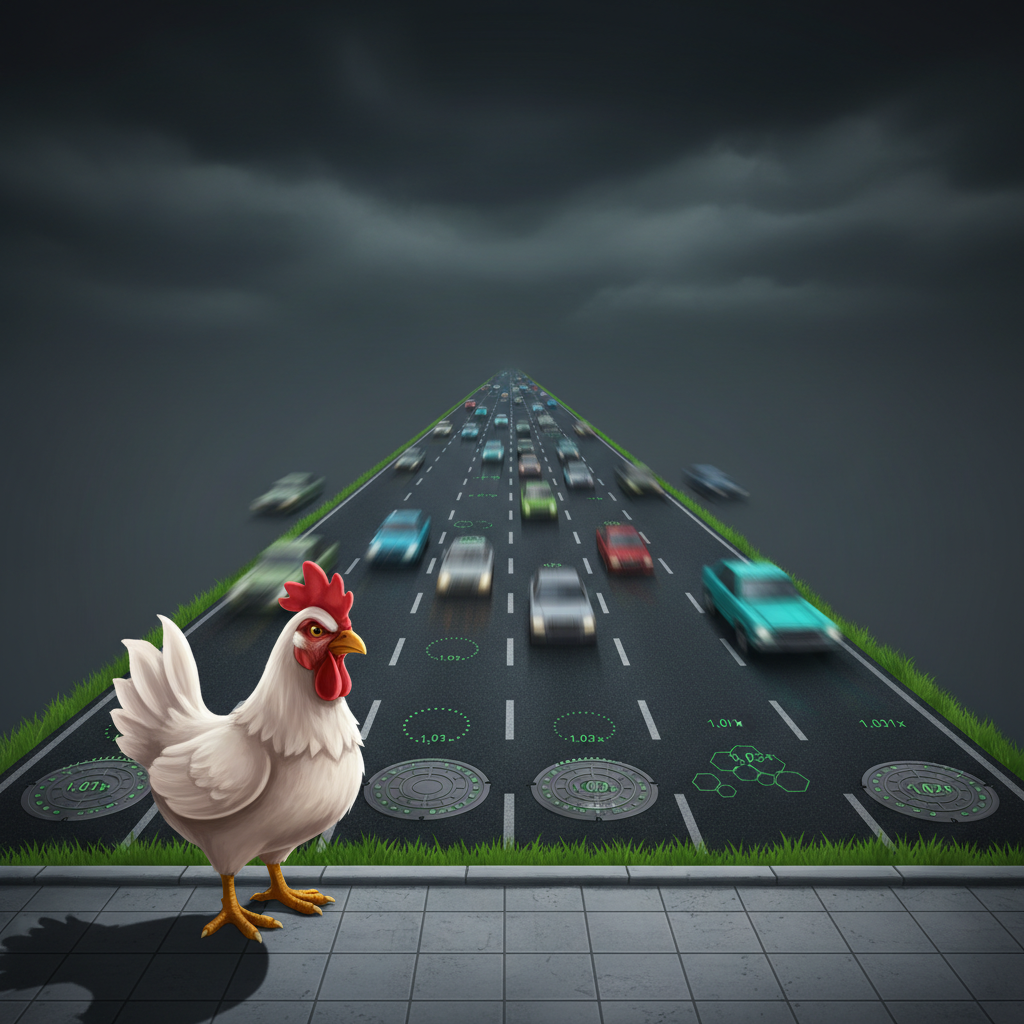 Chicken Road 2 mode Hardcore — 18 lignes de route avec risque maximal de collision
